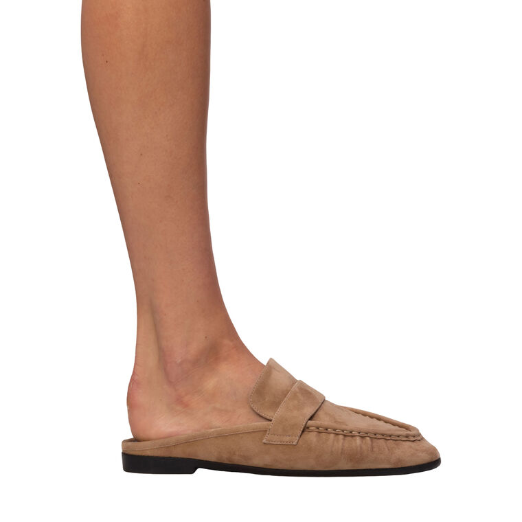 Gabby Suede Loafer Mule image number null
