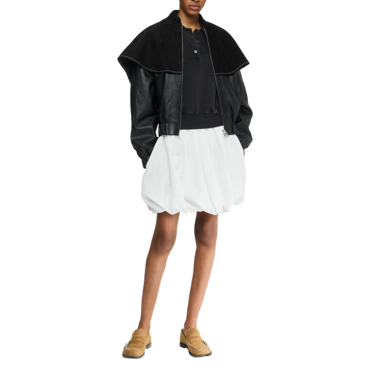 Caped Bomber Jacket image number null
