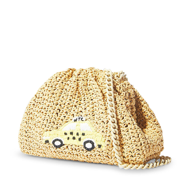 NY Mini Crochet Taxi Handbag image number null