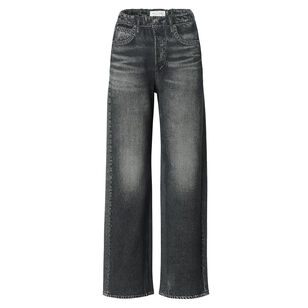 Miramar Fleece Pull On Wide-Leg Jeans