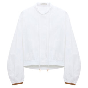 Cotton Poplin Power Blouse