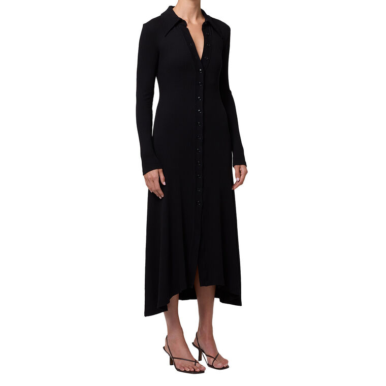 Gila Long Sleeve Polo Midi Dress image number null