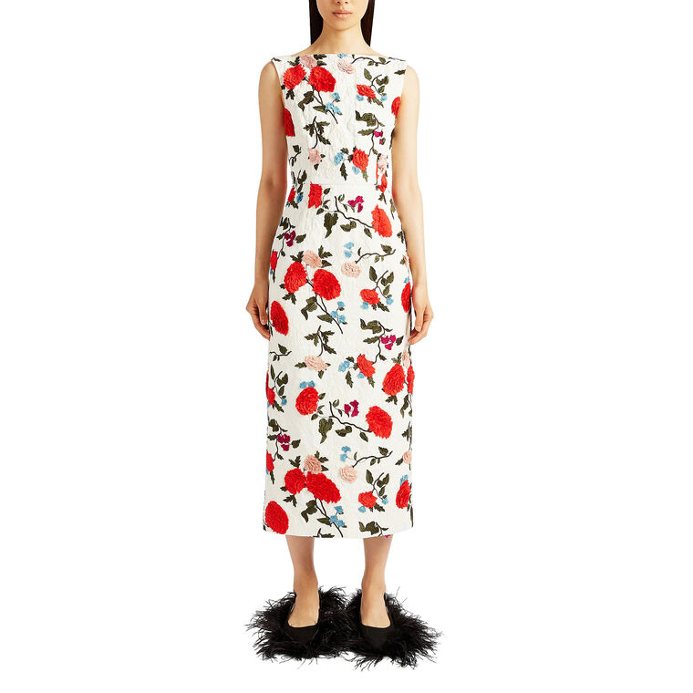 Sleeveless Boat Neck Cocktail Dress image number null