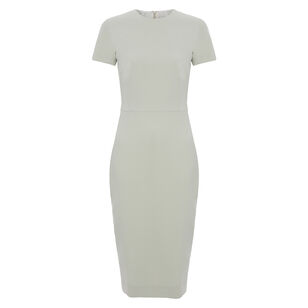 Fitted Short Sleeve Midi T-Shirt Dress