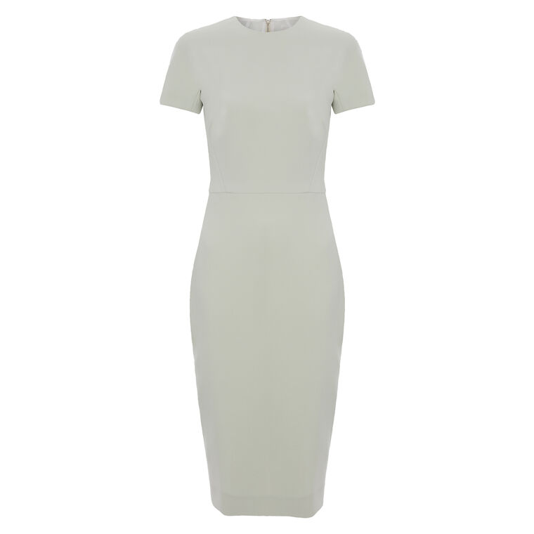 Fitted Short Sleeve Midi T-Shirt Dress image number null