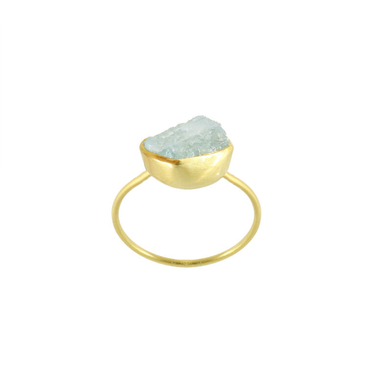 18kt Gold Uncut Metamorphic Ring image number null
