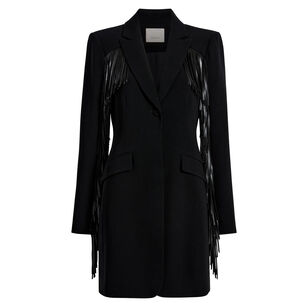 Joelette Fringe Blazer Mini Dress