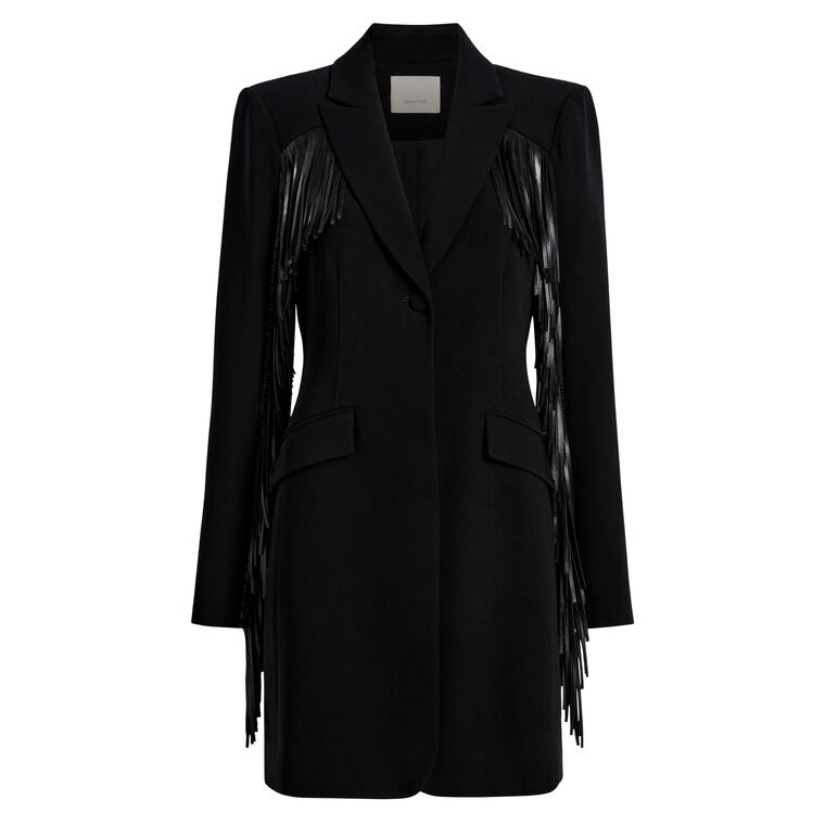 Joelette Fringe Blazer Mini Dress image number null