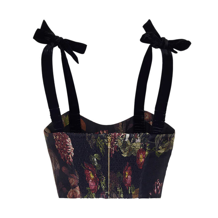 Tira Crop Top With Shoulder Bow Details image number null