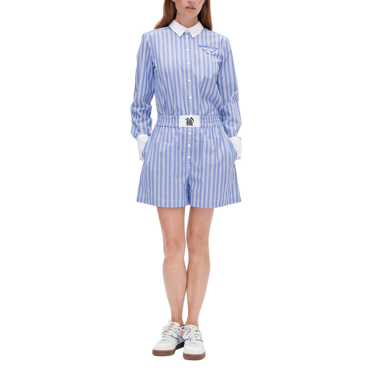 Natie Striped Boxer-Inspired Short image number null