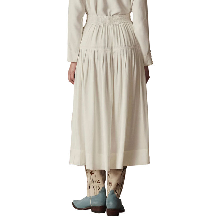 The Western Embroidered Highland Midi Skirt image number null