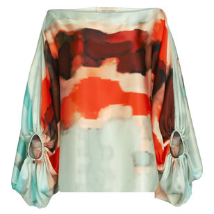 Bellagio Long Sleeve Boatneck Blouse