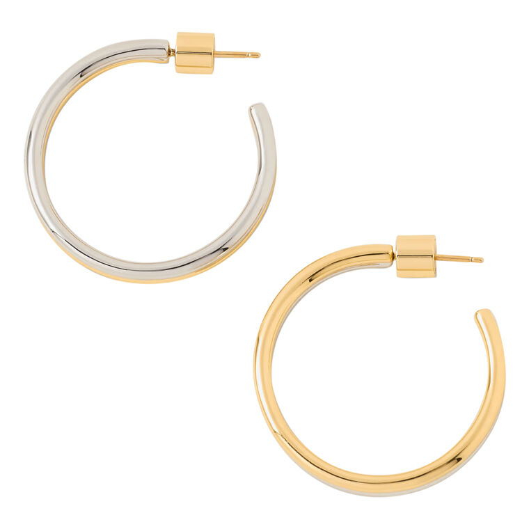 1 Inch Two Tone Thread Hoops image number null