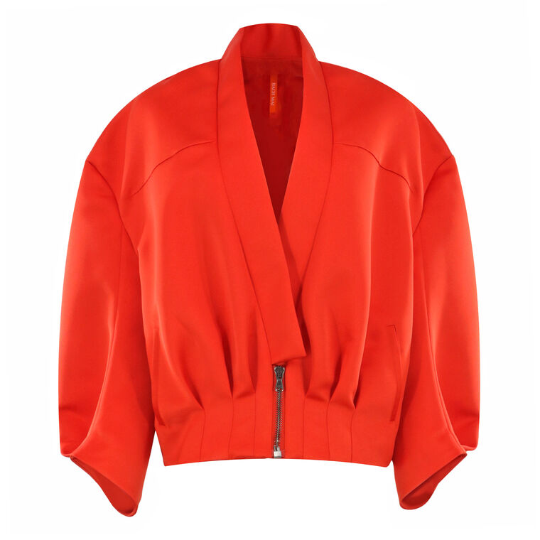 Sculpted Back Bomber Jacket image number null