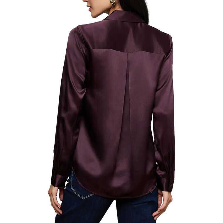 Tyler Long Sleeve Silk Blouse image number null