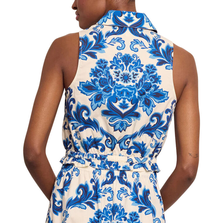 Hannah Collared Cropped Halter Top image number null