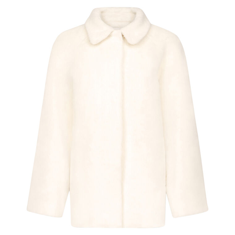 Jakob Alpaca Wide Fit Short Coat image number null