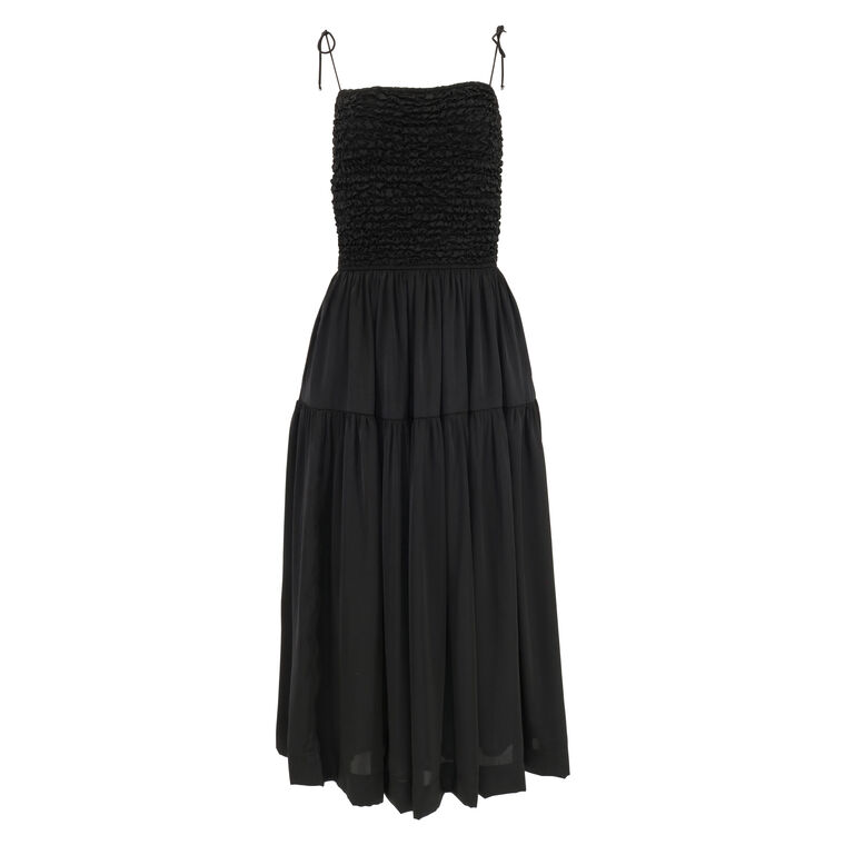 Cleo Smocked Bodice Midi Dress image number null