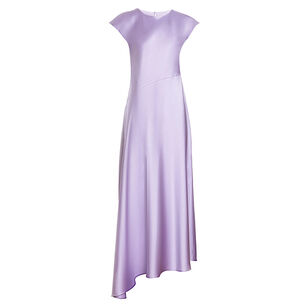 Violeta Flutter Sleeve Satin Midi Dress