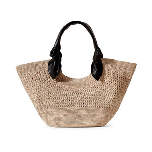 Fonol Crocheted Raffia Basket