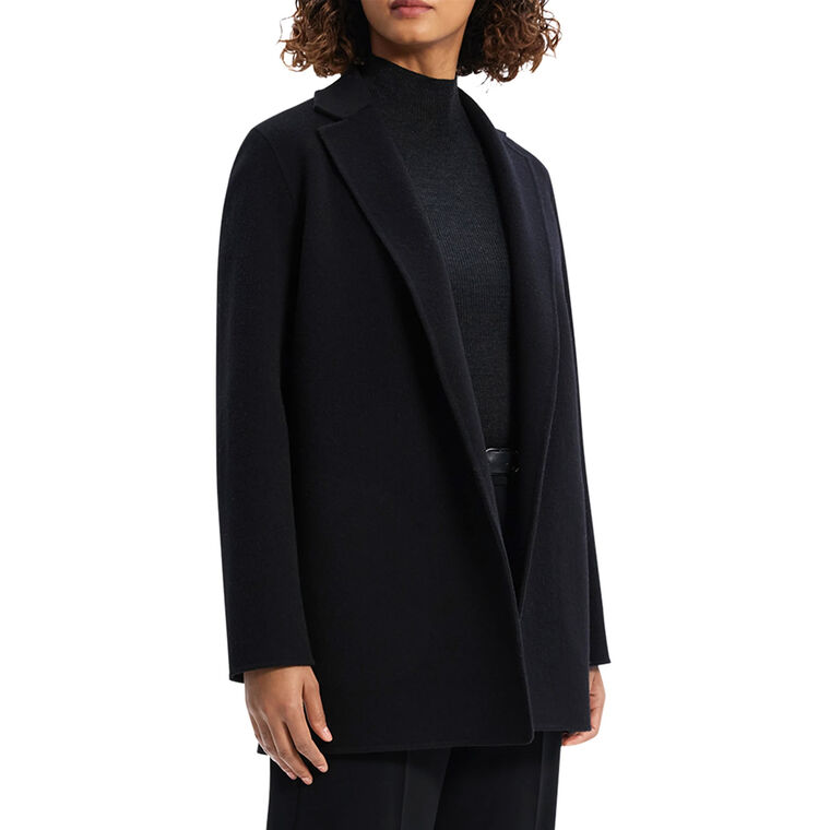 Wool-Cashmere Open-Front Blazer image number null