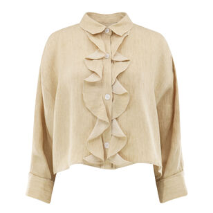 The Ex Crop Ruffled Blouse