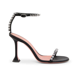 Gigi 95mm Satin Sandal With Crystals