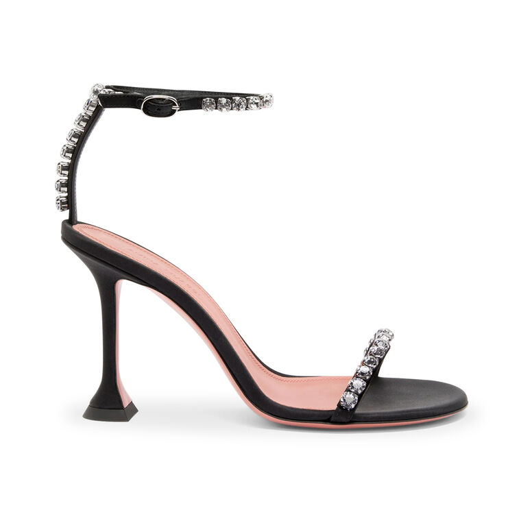 Gigi 95mm Satin Sandal With Crystals image number null