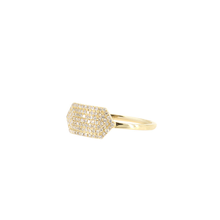 Pave Shield Ring image number null