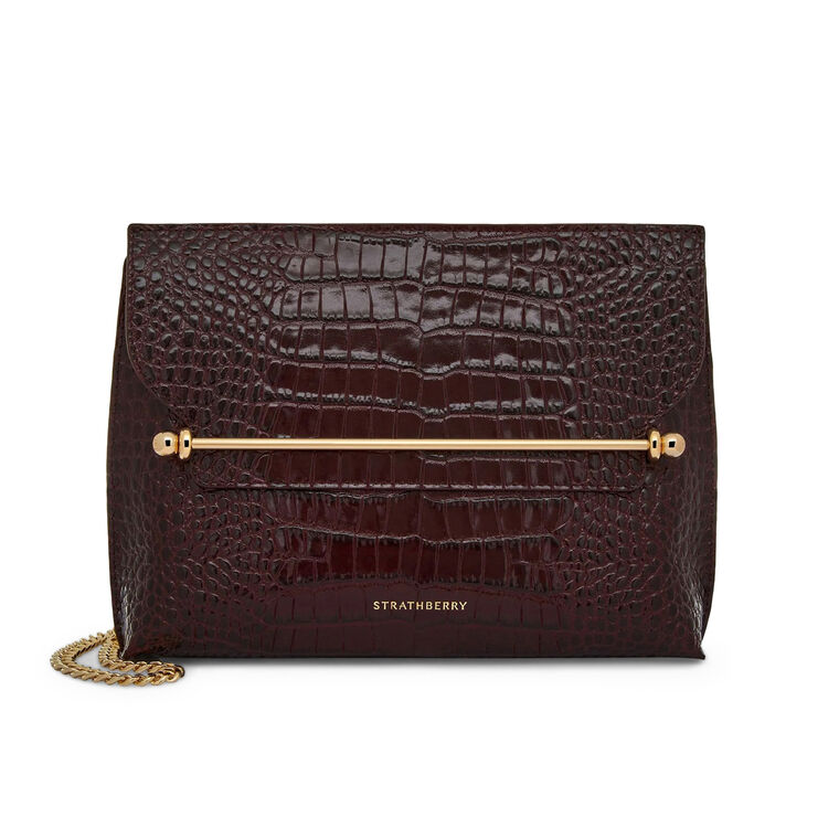 Croc-Embossed Stylist Bag image number null