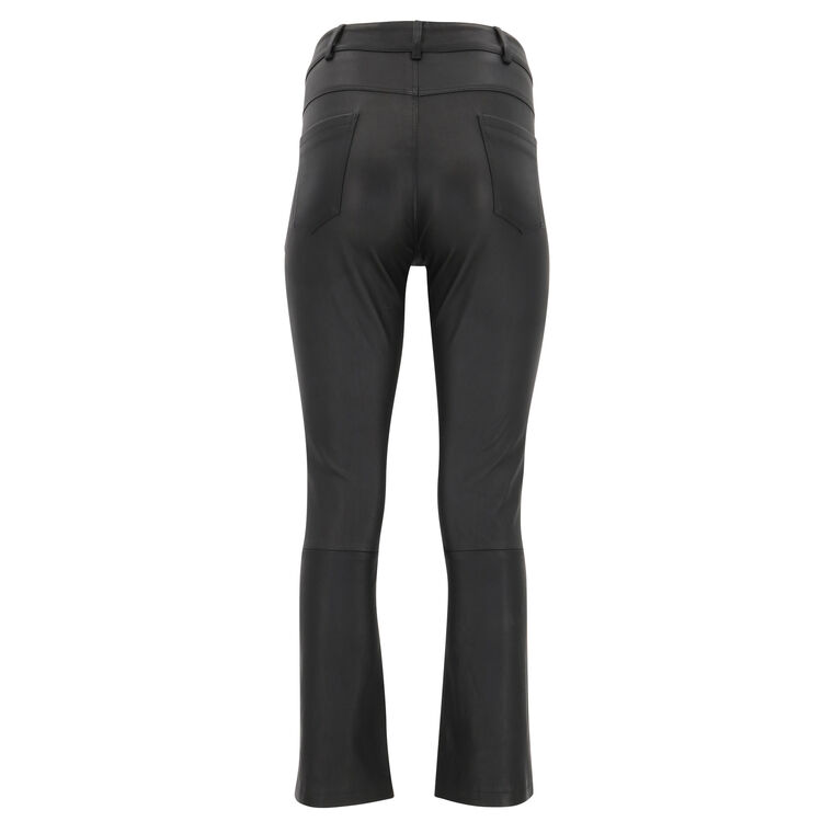Faris Stretch Leather Cropped Pant image number null
