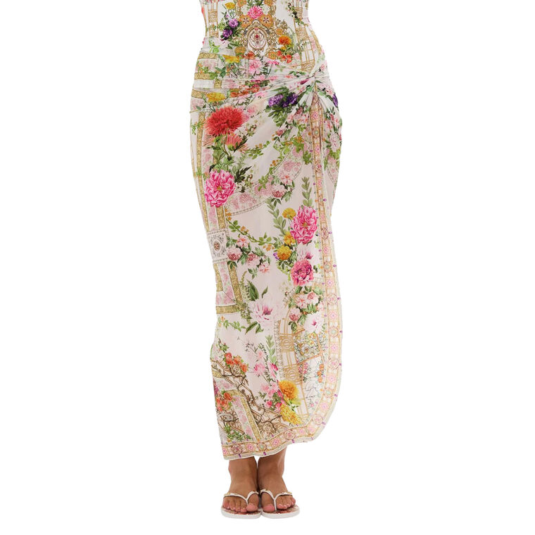 Twist Front Long Skirt image number null