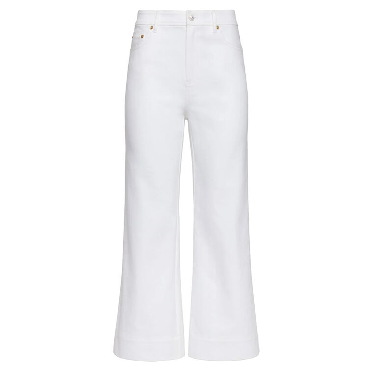 Joey Mid-Rise Cropped Wide-Leg Jeans image number null