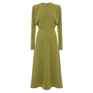 Long Sleeve Dolman Midi Dress