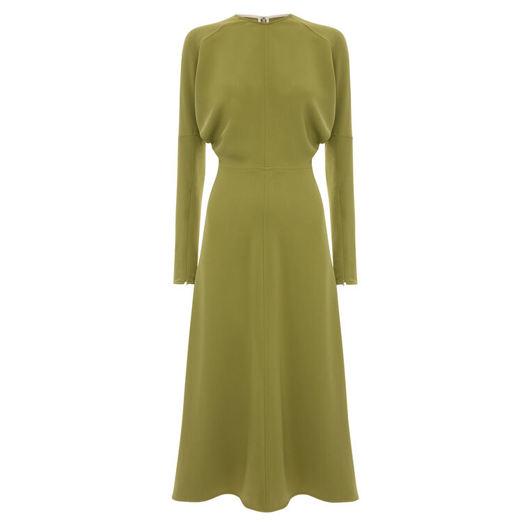 Long Sleeve Dolman Midi Dress image number null