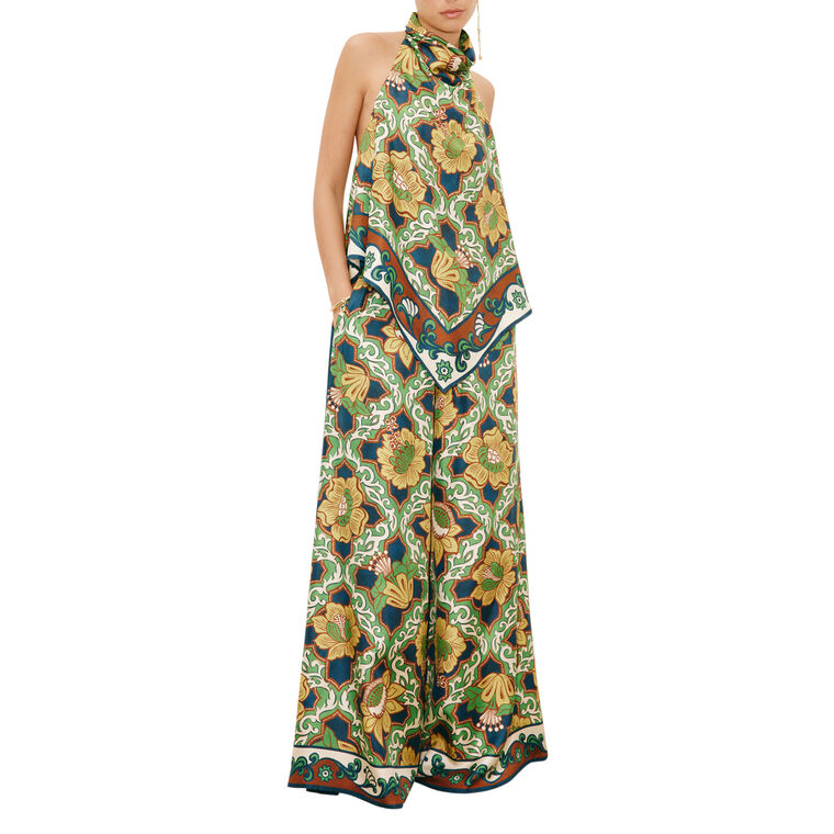 Liana Silk Palazzo Pant image number null