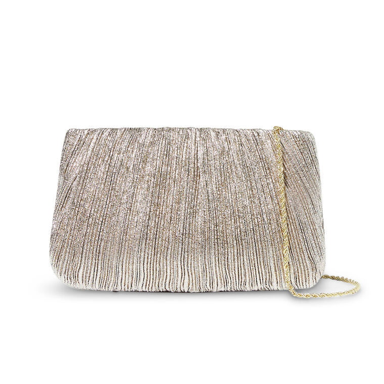 Brit Flat Pleated Clutch image number null