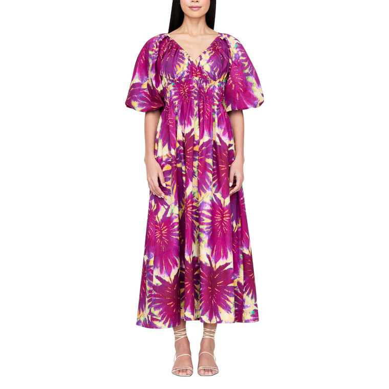 Ava Elbow Sleeve Midi Dress image number null