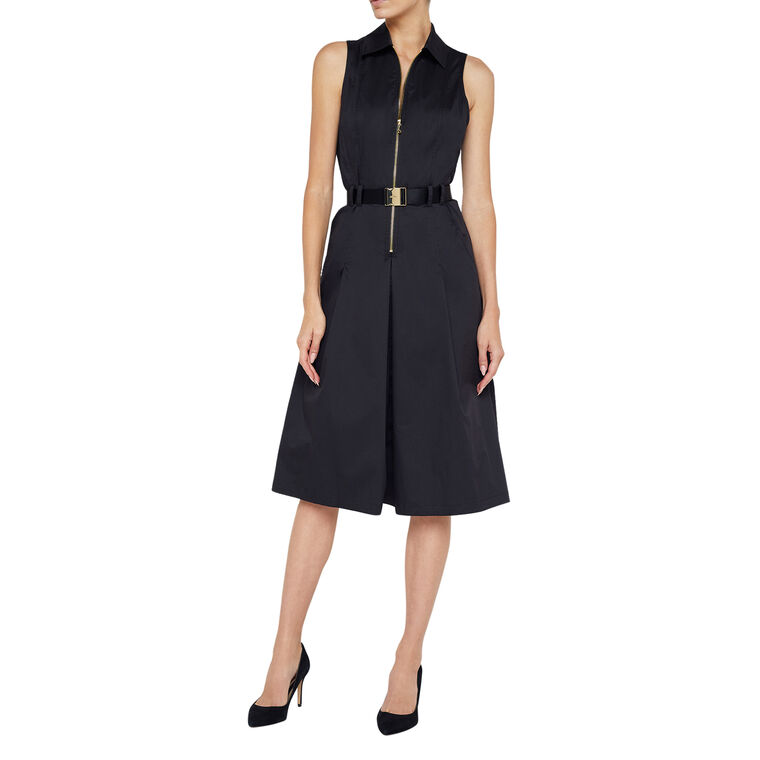 Kylo Poplin Belted Midi Shirt Dress image number null