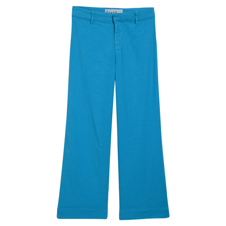 Wexford Wide-Leg Cropped Linen Trouser image number null