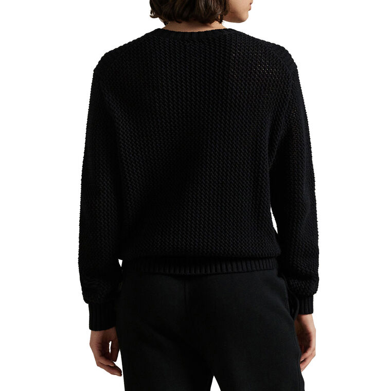 Polo Bear Cotton Crewneck Sweater image number null