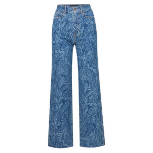 Taylor Paisley High Rise Wide Leg Jean