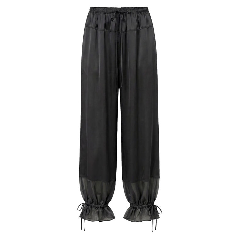 Camile Silk Cinched Balloon Pull-On Pant image number null