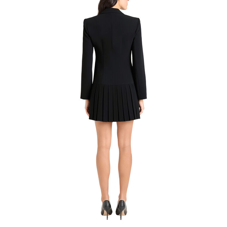 Saule Long Sleeve Pleated Blazer Mini Dress image number null