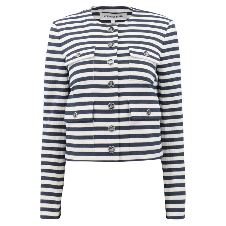 Isa Striped Tailored Jacket image number null