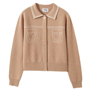 Shirley Collared Long Sleeve Cardigan