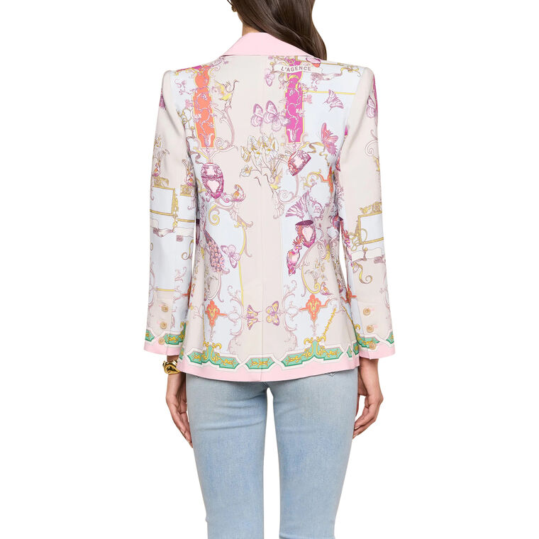 Gweny Relaxed Satin Blazer image number null