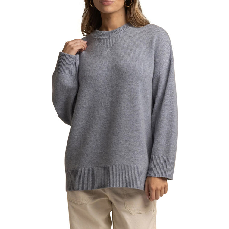 Saira Oversized Cashmere Crewneck Sweater image number null