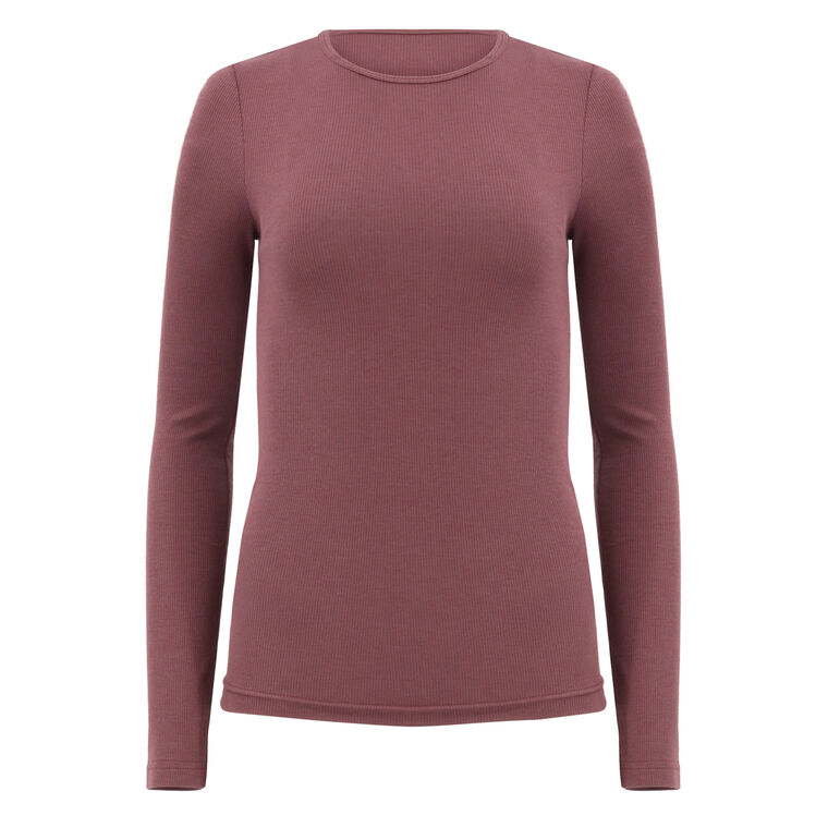 Circular Ribbed Crewneck Pullover T-Shirt image number null