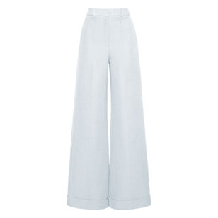 Deeda Tailored Wide-Leg Pant In Silk Wool